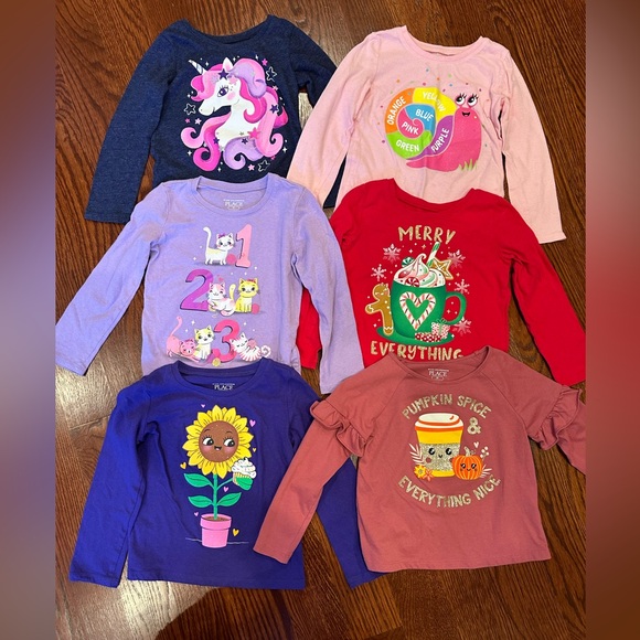 The Children's Place Other - Girl long sleeve graphic tees set of 6 size 3t